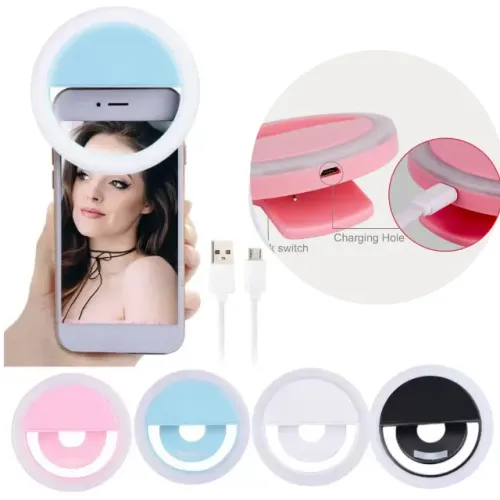 Luz Selfie Ring Light Clipe Anel Led Flash Celular Universal _ BE55 