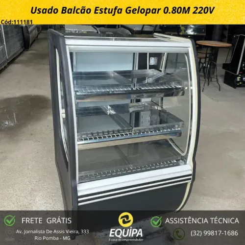 Balcão Estufa Gelopar 0.80M 220V Usado