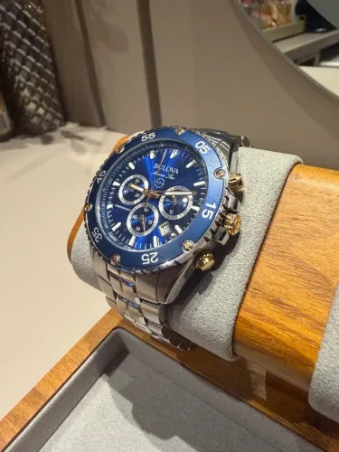 Relógio Bulova Marine Star Azul 41 mm 98b400 Quartz