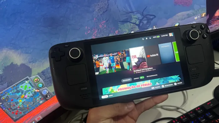 Steam deck 512gb troco em galaxy fold