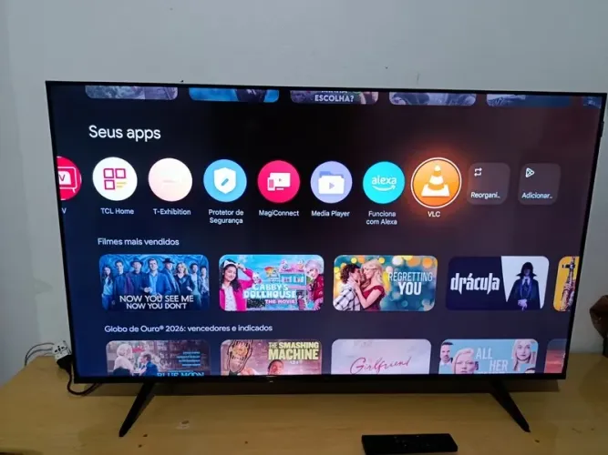 Smart Tv 50'' Tcl Qled 4K P7k Google Tv com Wi-Fi Dual Band