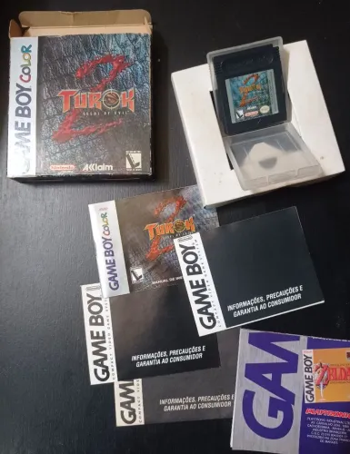 jogo Turok 2 seeds of evil para game boy color completo original