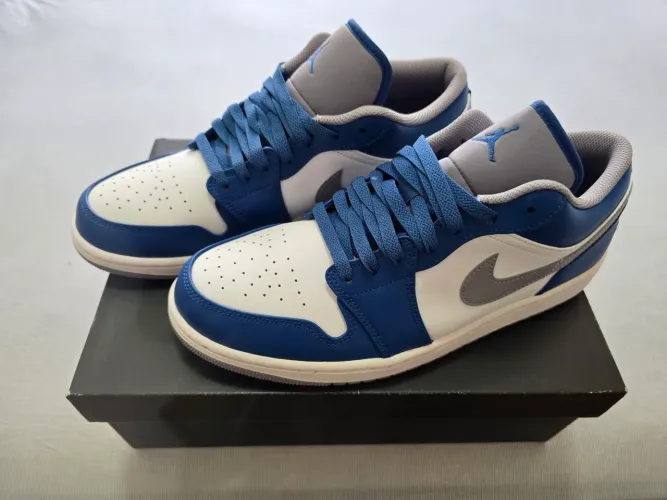 Tênis Air Jordan 1 Low True Blue Original Tam 43 Novo