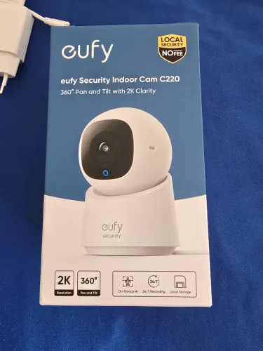Câmera De Segurança Interna Eufy C220 2k 360° Ai Wi-fi