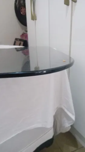 Tampo de mesa de vidro