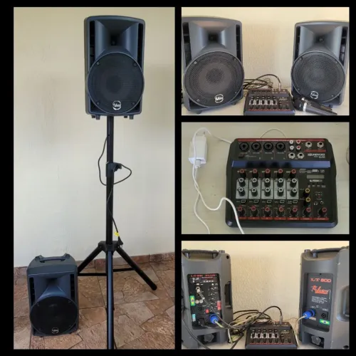 Vendo Kit Som Caixas LT 800 PLUS + MESA MC6 BT
