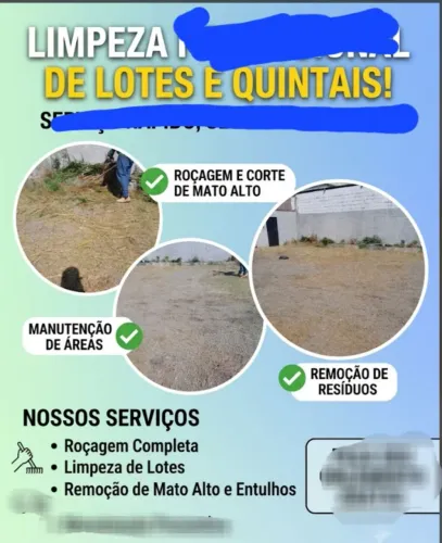 Limpeza de terreno quintais