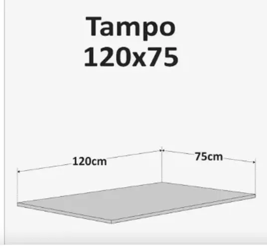 Tampo De Granito 120x75cm Ocre