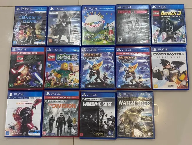 Jogos PS4 - Um por R$ 40 ou todos por R$ 500
