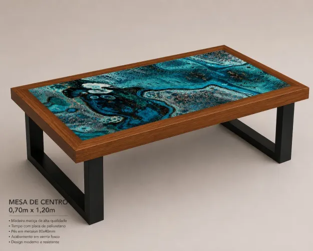 Mesa de centro designe luxo