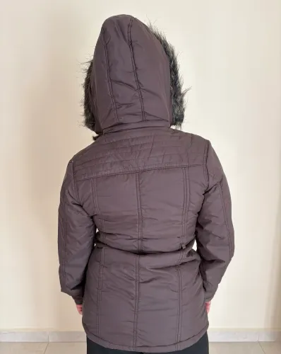 Jaqueta Parka Marrom