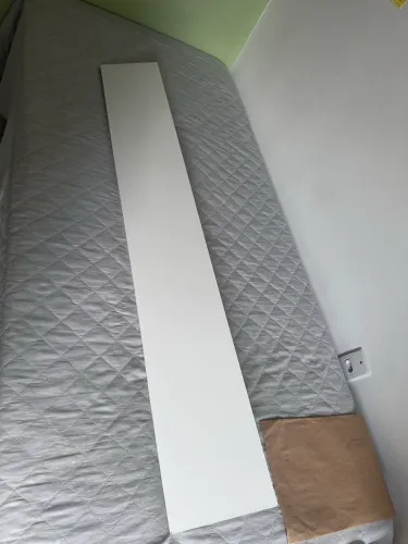 Prateleira Mdf 15mm Branco Tx 140x20cm C/Acabamento Fitado 3 Lados.