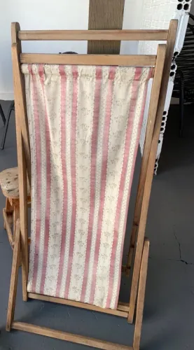 Espreguiçadeira de madeira, reclinável 