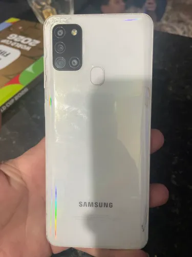 Celular a21s Samsung tela quebrada mas funciona perfeitamente 