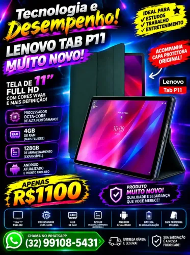 Tablet Lenovo P11 Muito Novo