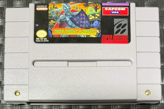 Super Ghouls N Ghosts SNES Original Americano Capcom
