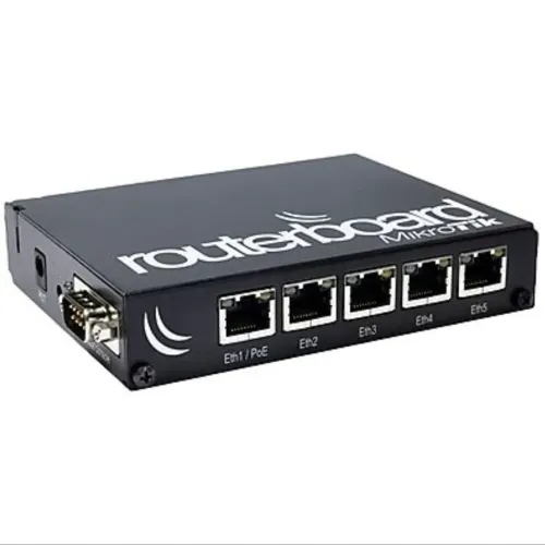 Roteador MikroTik RB450G Gigabit 5 Portas 256MB com Case e Fonte
