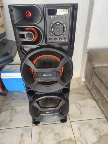 Caixa de som Amvox 1500w rms