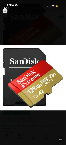 Cartão Memória Micro Sd Sandisk Extreme 128gb A2 Original Nf