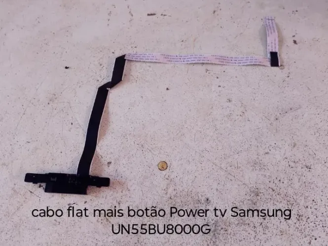 Cabo flat mais botão power