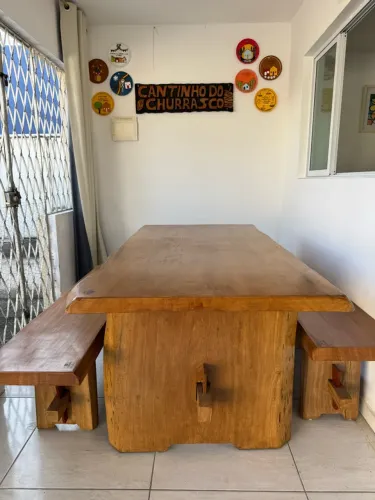 Mesa  churrasco perfeita de marca de madeira do Pará 3000
