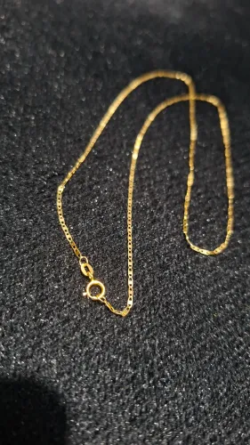 Cordão ouro 18k modelo piestrine