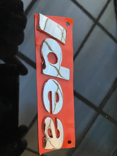 Emblema adesivo resinado Fiat Idea