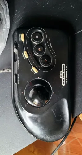 Controle Sega Genesis Arcade Power Stick (Oficial Sega modelo 1655) LEIA A DESCRIÇÃO.