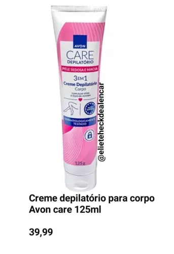 Creme depilatório Avon 