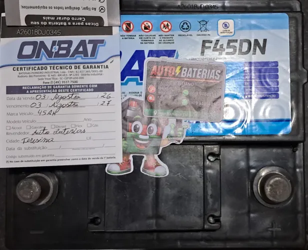 BATERIA 45AH ONBAT NOVA