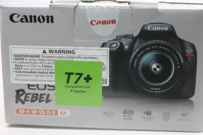 Canon T7+ com lente 18-55