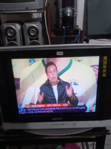 Tv de tubo sansung 21 polegadas tela plana 