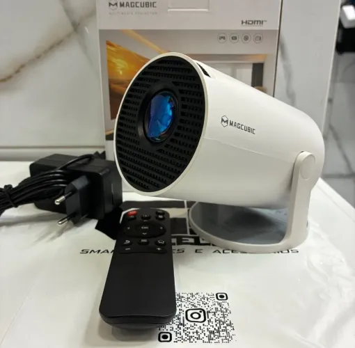 Mini projetor megcubic ORIGINAL - Android, bluetooth, wi-fi 