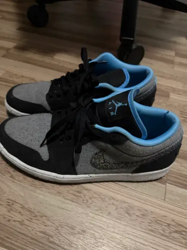 Air Jordan 1 Low Crater Grey University Blue