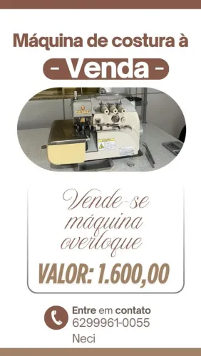 Máquina de Costura Usadas