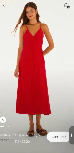 VESTIDO FARM VERMELHO m