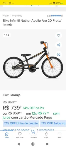 Bicicleta polo Nathor novinha!