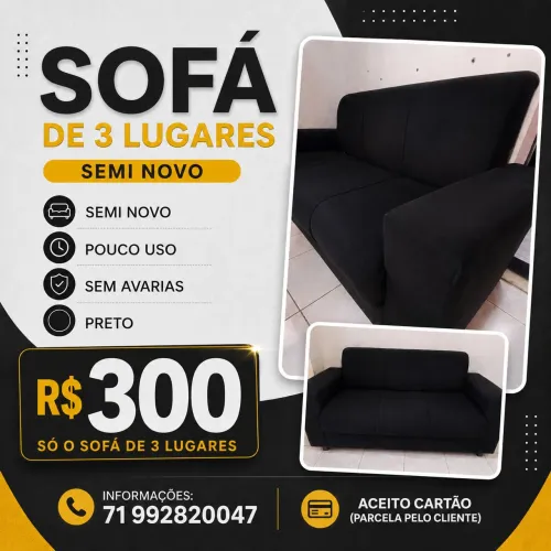 Sofá 3 lugares