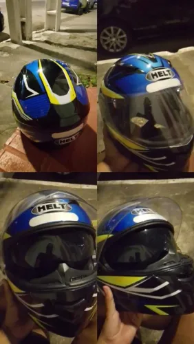 Capacete helt com óculos interno 