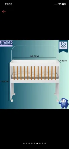 Mini berço com colchão incluso