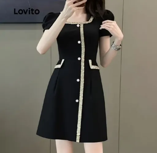 Vestido elegante de Paetês primavera verão