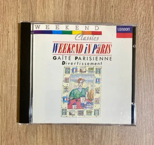 CD "Weekend in Paris" (coletâneas Weekend Classics ) London Records/Made in USA