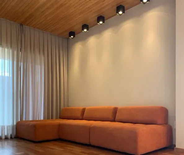 Sofá 3 metros modular tecido boucle