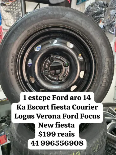 Estepe Ford aro 14 furação 4x108 Ka Escort fiesta Courier Logus Verona New fiesta Focus