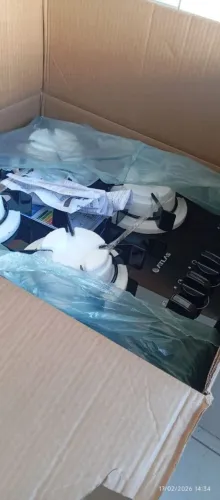 FOGÃO NOVO - TAMPO DE VIDRO