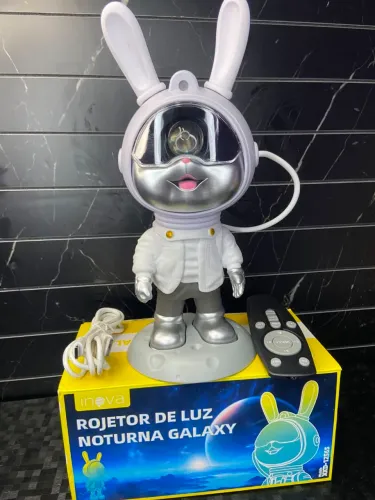 PROJETOR DE LUZ NOTURNA COELHO RGB GALAXY - iNova