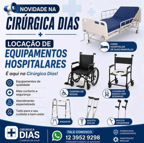 Locação de material hospitalar