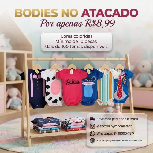 BODY BEBÊ NO ATACADO 