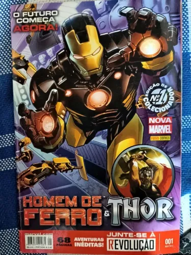 Homem de Ferro e Thor Nova Marvel Coleção
