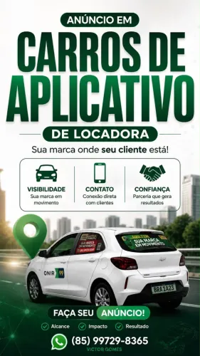 Anúncio Em Carros de Aplicativo